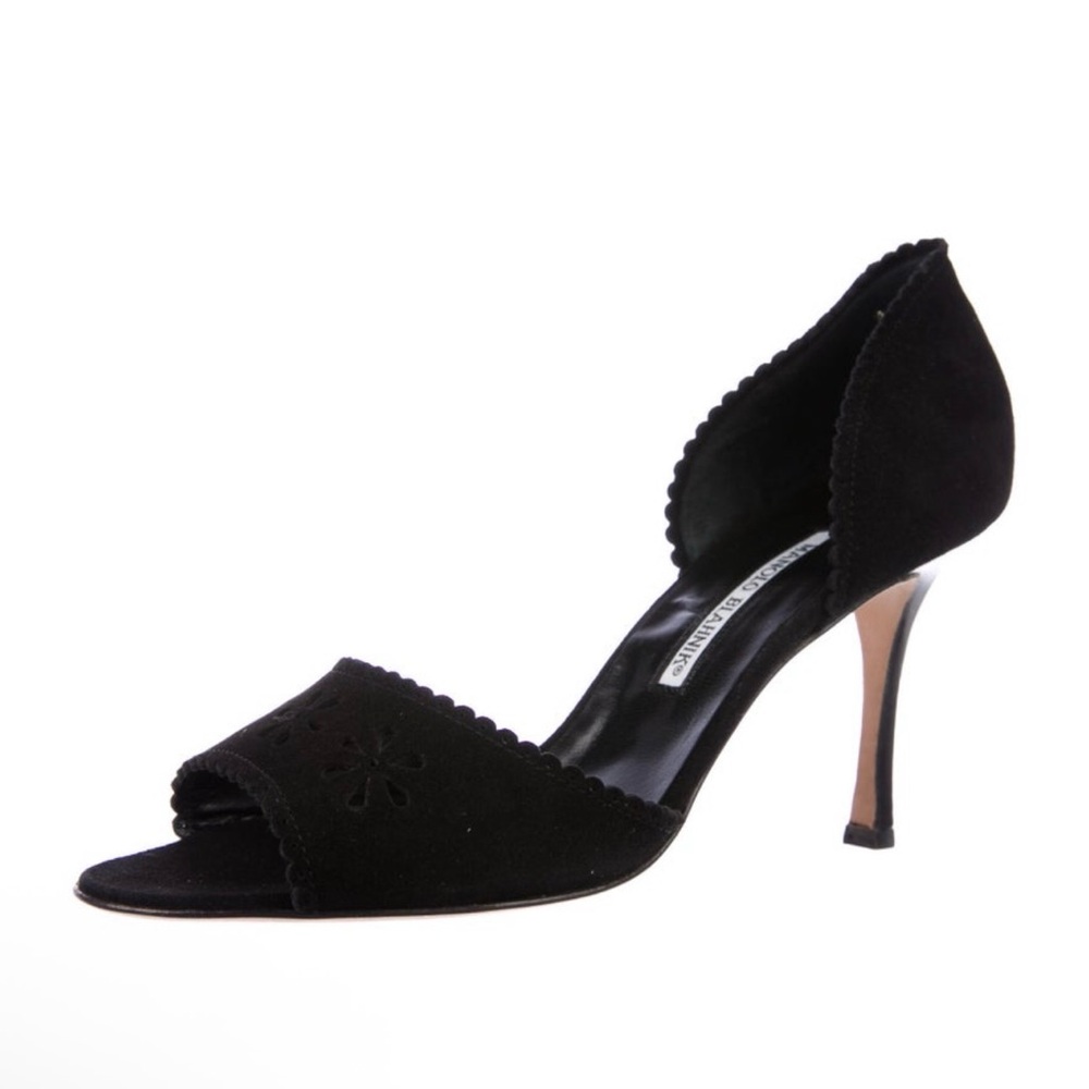 Manolo Blahnik - Prena Suede D’Orsay Pumps